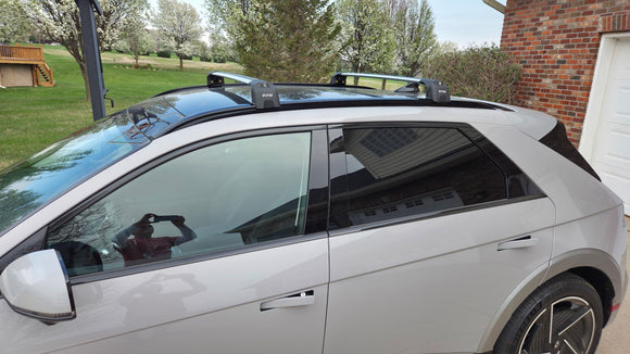 For Hyundai ioniq 5 2025-2026 Roof Rack Cross Bars Flush Roof Black