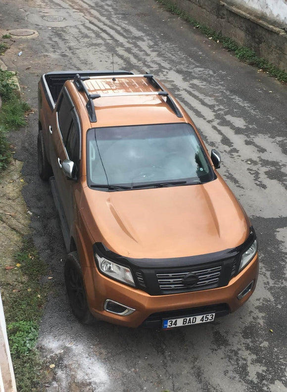 For Nissan Navara NP300 2015-2025 Roof Rack Cross Bars Metal Bracket Raised Rail Alu Black