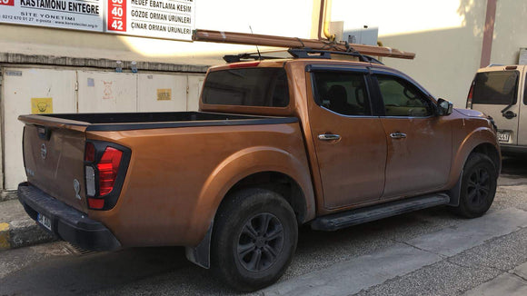 For Nissan Navara NP300 2015-2025 Roof Rack Cross Bars Metal Bracket Raised Rail Alu Silver