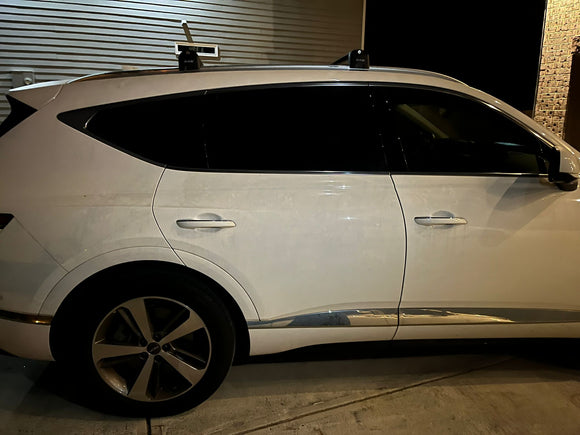 For Genesis GV80 2022-2025 Roof Rack Cross Bars Flush Rail Alu Black