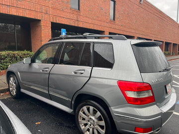 For Mercedes Benz GLK X204 2009-2015 Roof Rack Cross Bars Raised Rail, Silver - 0