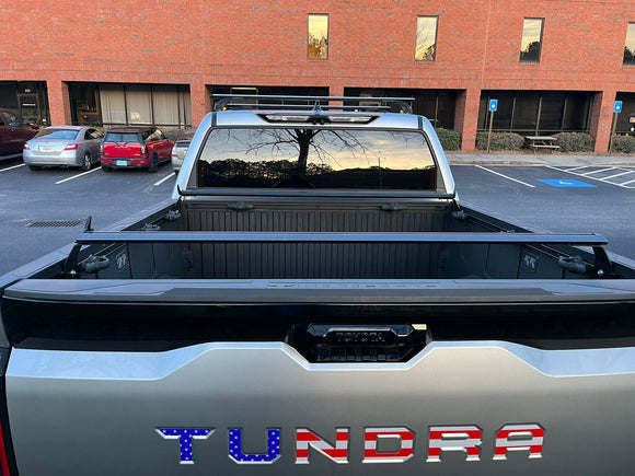For Toyota Tundra 2016-Up Bed Rack Cross Bar Roof Rack Alu Black