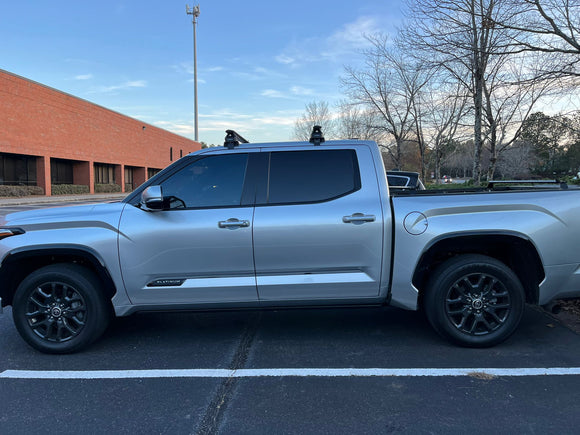 Für Toyota Tundra 2015-Up Dachträger Querträger Metallhalterung Normales Dach Alu Schwarz