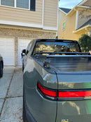 For Rivian R1T 2022-2025 Bed Rack Cross Bars Metal Bracket Alu Black-4