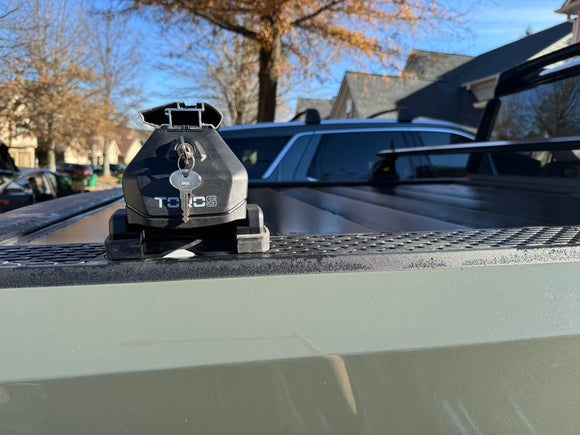 For Rivian R1T 2022-2025 Bed Rack Cross Bars Metal Bracket Alu Black