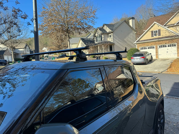 For Rivian R1T 2022-2025 Roof Rack Cross Bars Fix Point Pro 6 Alu Black