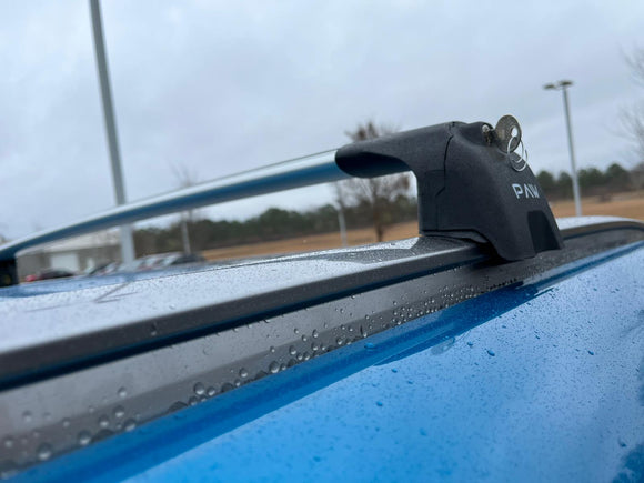 222. Für Dachträgersystem, Aluminium-Querstange, Metallhalterung, bündige Schiene, Silber