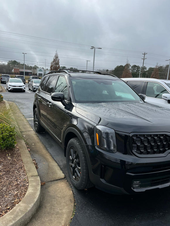 Roof Racks for Kia Telluride Roof Rack Cross Bars Raised Rail, Pro 1 Black