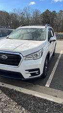 Für Subaru Ascent 2019-Up Dachträger Querträger Metallhalterung Erhöhte Schiene Alu Silber-5