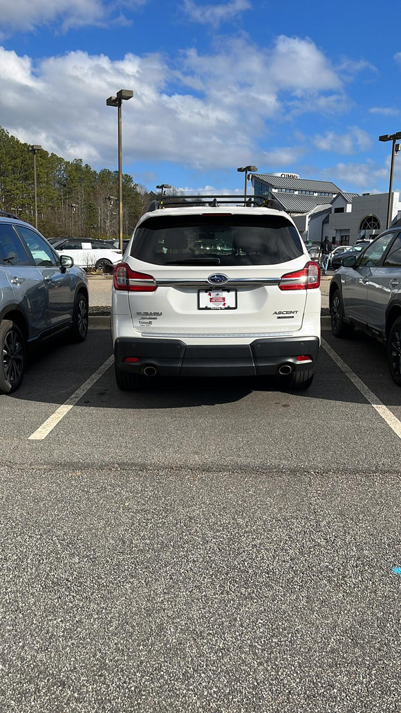 Für Subaru Ascent 2019-Up Dachträger Querträger Metallhalterung Erhöhte Schiene Alu Silber