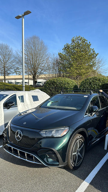 For Mercedes Benz EQE Suv 2022-2026 Roof Rack Cross Bars Fix Point Silver - 0