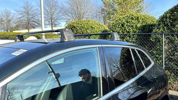 For Mercedes Benz EQE Suv 2022-2025 Roof Rack Cross Bars Fix Point Alu Silver