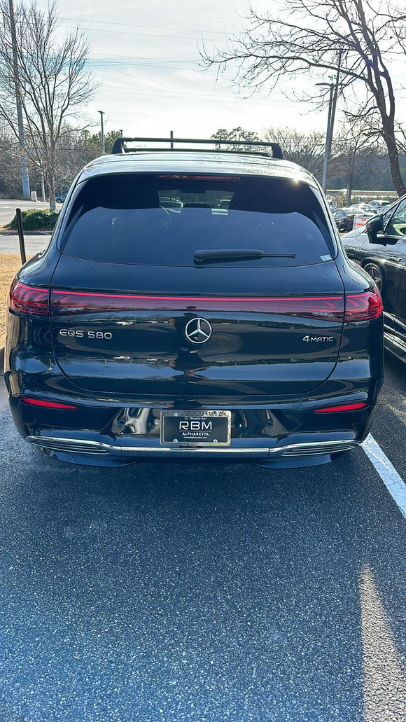 For Mercedes Benz EQS Suv 2022-2025 Roof Rack Cross Bars Fix Point Alu Black