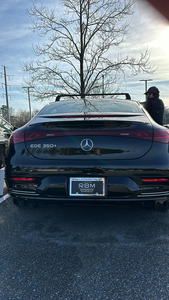 For Mercedes Benz EQE Sedan 2022-2025 Roof Rack Cross Bars Fix Point Alu Silver