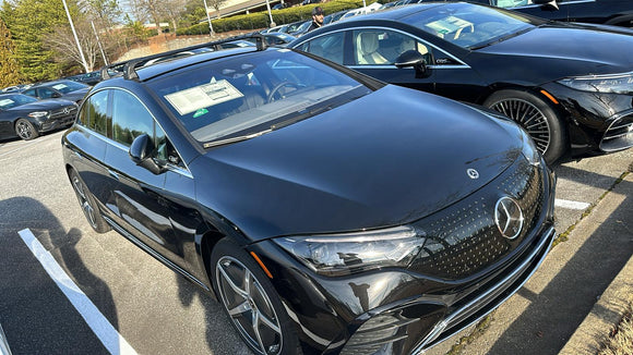 For Mercedes Benz EQE Sedan 2022-2025 Roof Rack Cross Bars Fix Point Alu Silver