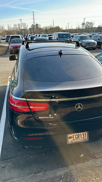 For Mercedes GLE Coupe C292 2015-2018 Roof Rack Cross Bars Fix Point Black - 0