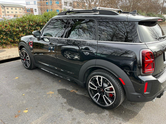 For Mini Countryman F60 2017-2022 Roof Rack Cross Bars Metal Bracket Raised Rail Black