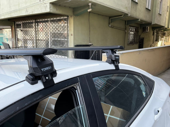 For Hyundai Accent 2018-2025 Roof Rack Cross Bars Normal Roof Alu Silver