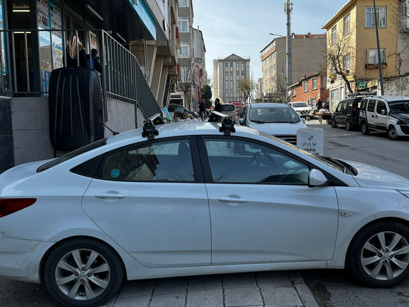 For Hyundai Accent 2018-2025 Roof Rack Cross Bars Normal Roof Alu Silver