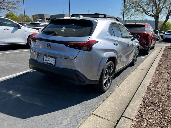 For Lexus UX 2019-2025 Roof Rack Cross Bars Flush Rail Pro 2 Alu Black