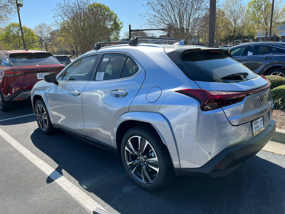 For Lexus UX 2019-2025 Roof Rack Cross Bars Flush Rail Alu Silver