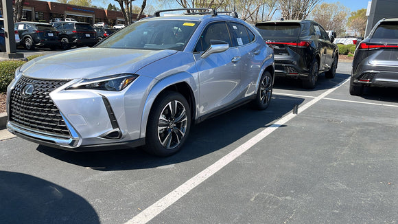 For Lexus UX 2019-2025 Roof Rack Cross Bars Flush Rail Pro 2 Alu Black