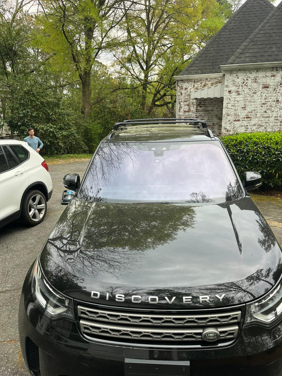 For Land Rover Discovery 5 (2017-2025) Roof Rack Cross Bars Flush Rail, Black