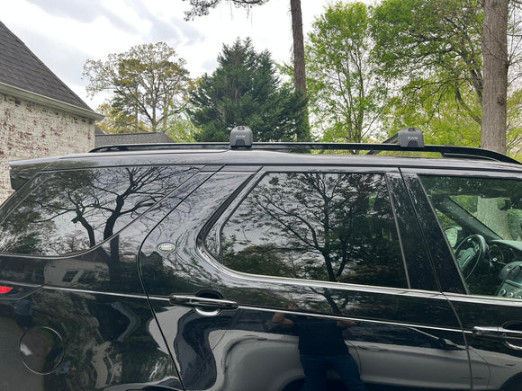 For Land Rover Discovery 5 (2017-2025) Roof Rack Cross Bars Flush Rail, Black