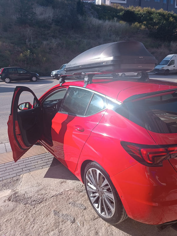 444. Kompatibel mit abschließbaren Aluminium-Dachträgern für Fahrzeuge mit Standarddach Toros Pro 4 Black