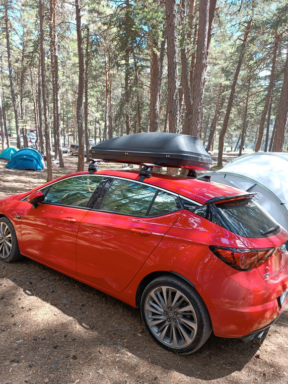 444. Kompatibel mit abschließbaren Aluminium-Dachträgern für Fahrzeuge mit Standarddach Toros Pro 4 Black