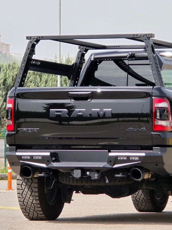 Truck Bed Rack Overland Rack Tent Rack Cargo Carrier Fit Ram 1500 6.4" 2019-2025 Black Steel