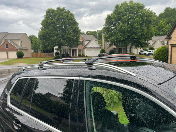 For Bmw X7 G07 (2018-2025) Roof Rack Cross Bars Raised Rail, Black