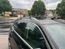 Aerodynamic aluminum roof rack cross bars designed to reduce wind noise