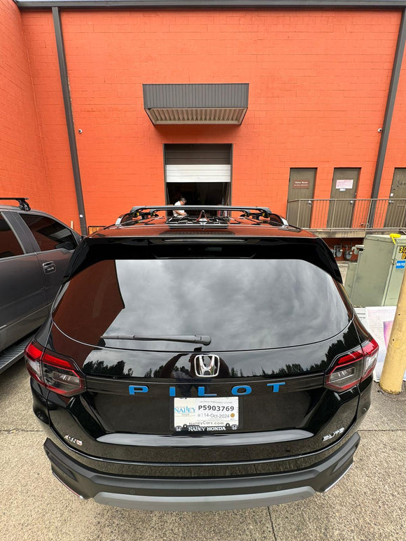 For Honda Pilot 2025-2026 Roof Rack Cross Bars Metal Bracket Raised Rail Black