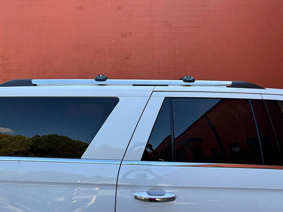 Für Ford Expedition 2018-Up Dachträgersystem, Aluminium-Querstange, Metallhalterung, abschließbar, Schwarz