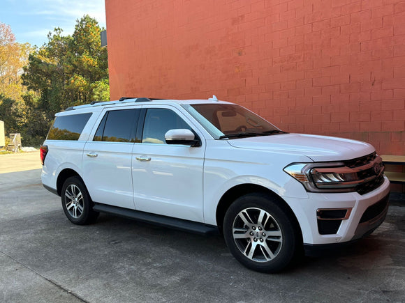 Für Ford Expedition 2018-Up Dachträgersystem, Aluminium-Querstange, Metallhalterung, abschließbar, Schwarz