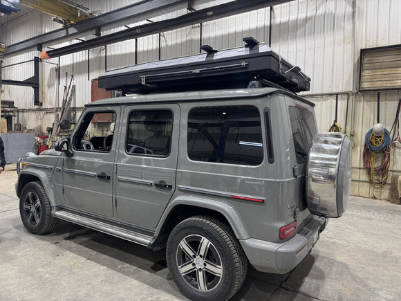 For Mercedes G 2018-2025 W464 Roof Rack Cross Bars Fix Point Silver
