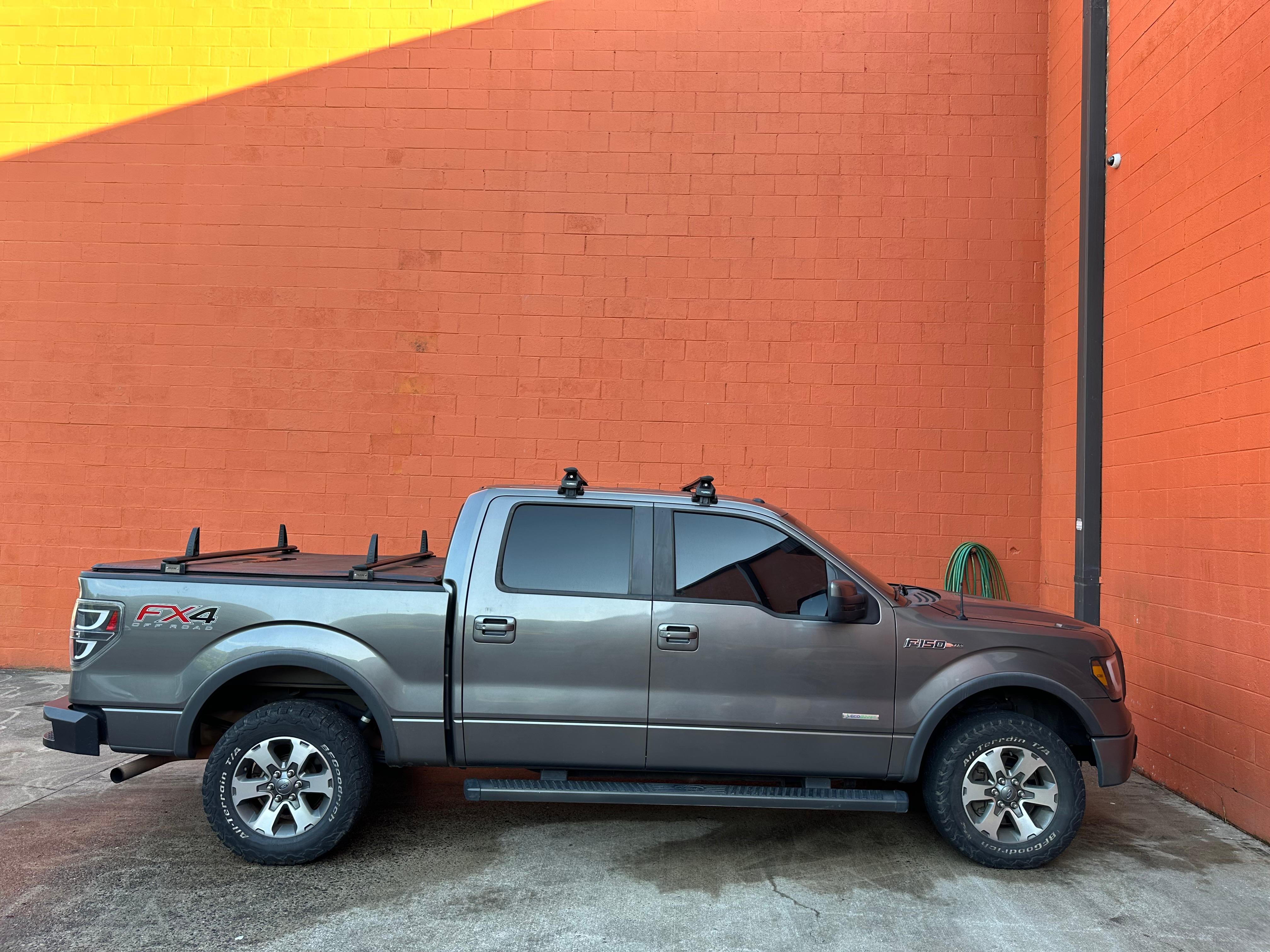 For Ford F-150 12th Gen (2009-2014) Roof Rack Cross Bars Normal Roof, Black