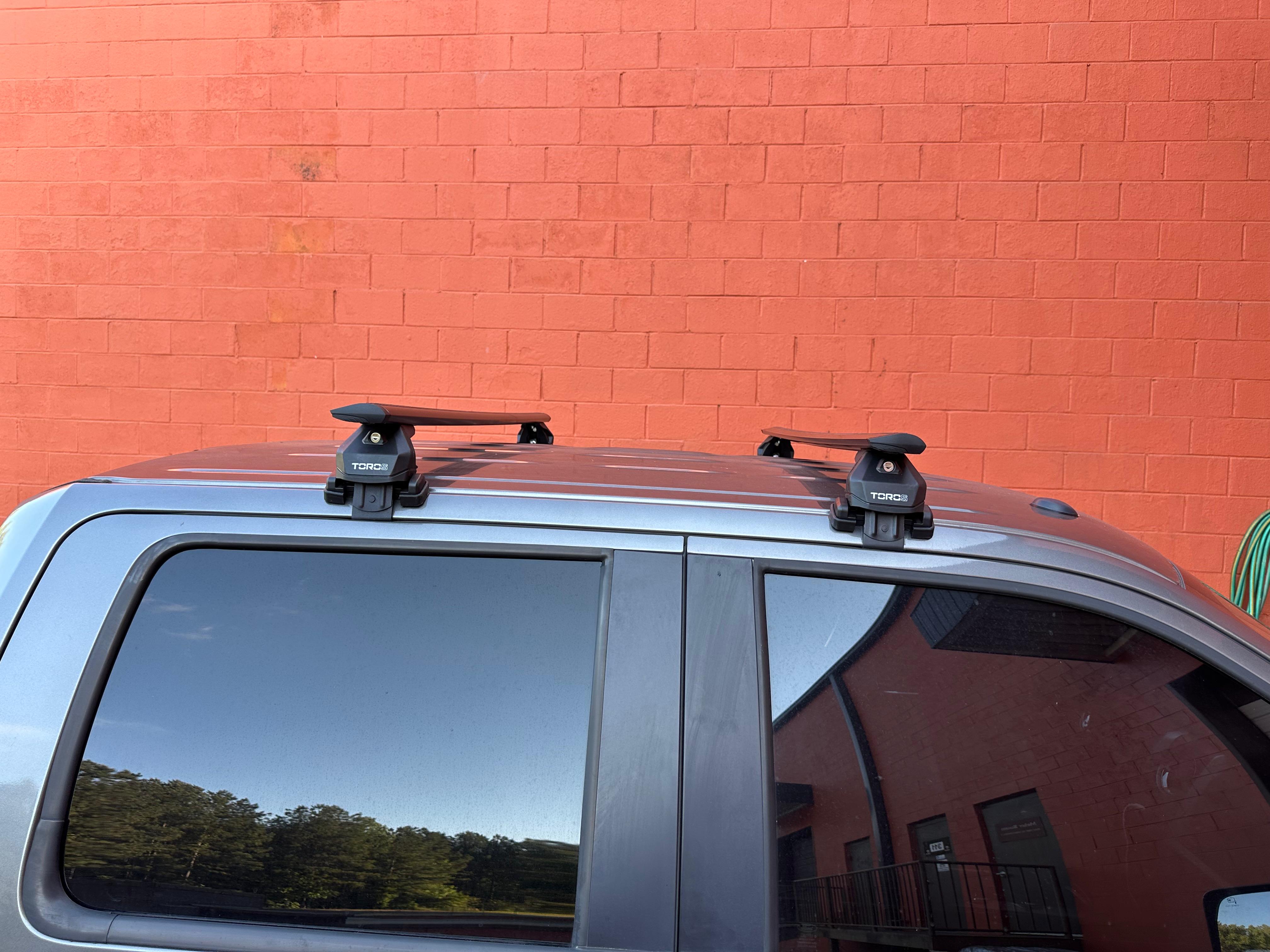 For Ford F-150 12th Gen (2009-2014) Roof Rack Cross Bars Normal Roof, Black