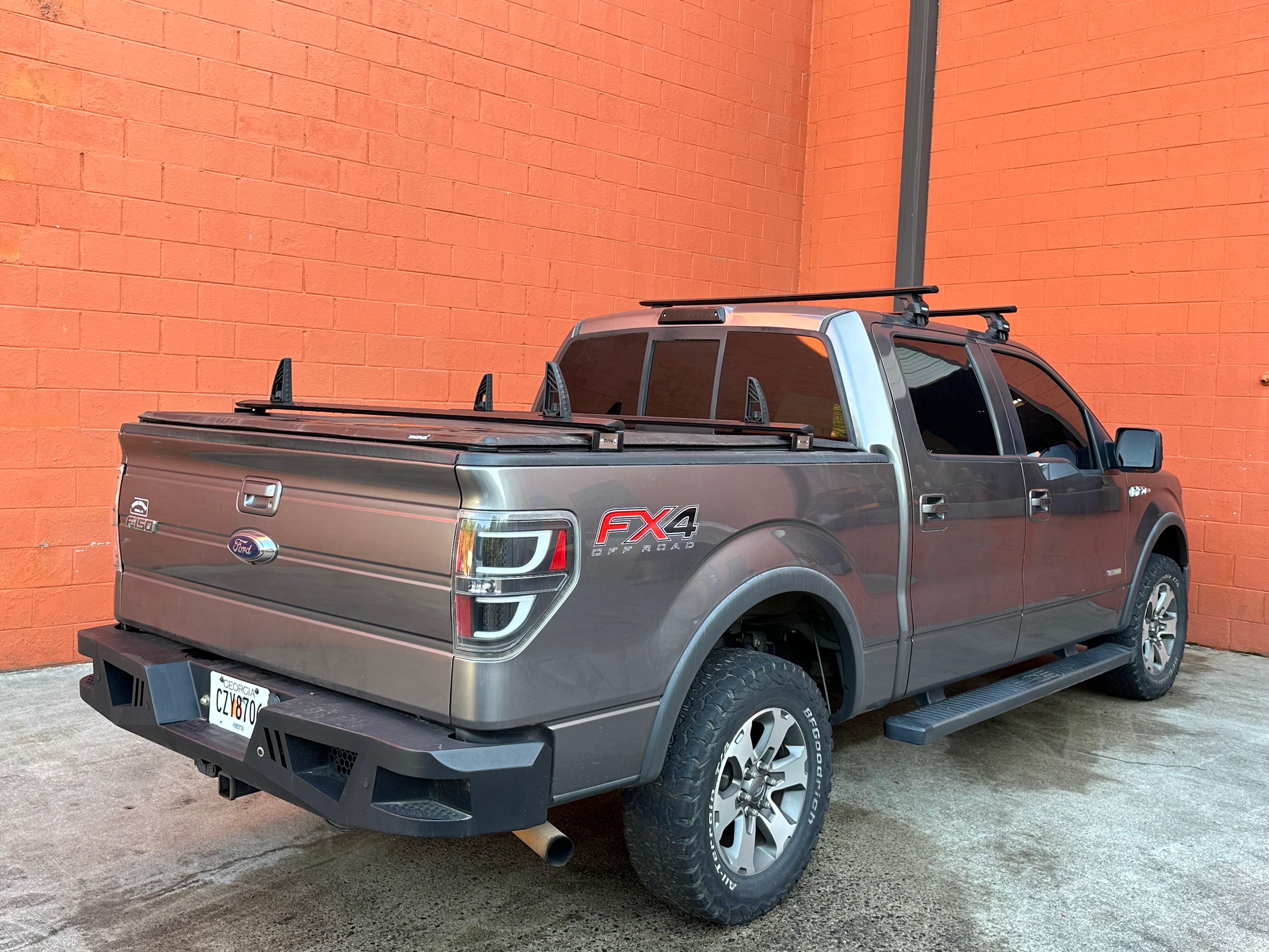 For Ford F-150 12th Gen (2009-2014) Roof Rack Cross Bars Normal Roof, Black