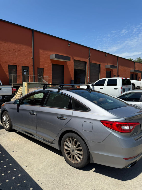 For Hyundai Sonata (2014-2019) Roof Rack Cross Bars Normal Roof Black