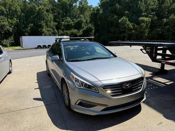 For Hyundai Sonata (2014-2019) Roof Rack Cross Bars Normal Roof Black