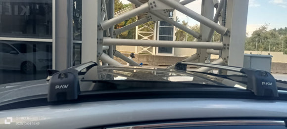 For Hyundai Kona 2017-2025 Roof Rack Cross Bars Flush Rail Black