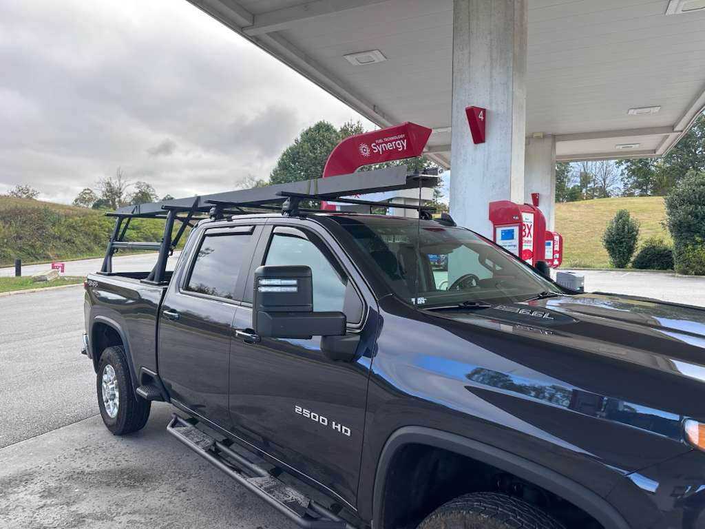 For Chevrolet Silverado 2500 HD 4Gen (2020-2025) Roof Rack Cross Bars Normal Roof, Black