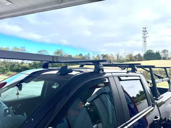 For Chevrolet Silverado 2500 HD 4Gen (2020-2025) Roof Rack Cross Bars Normal Roof, Black