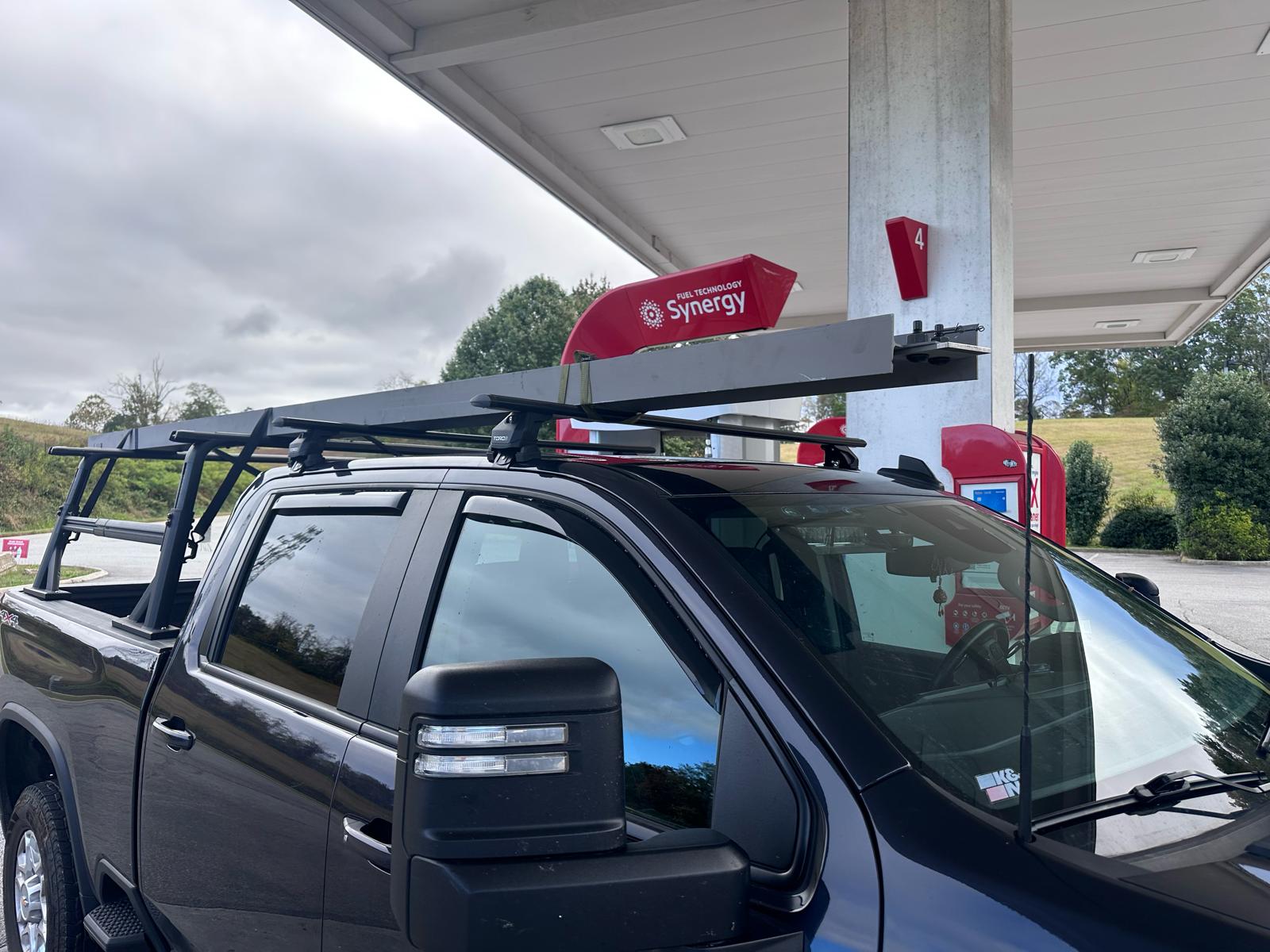 For Chevrolet Silverado 2500 HD 4Gen (2020-2025) Roof Rack Cross Bars Normal Roof, Black