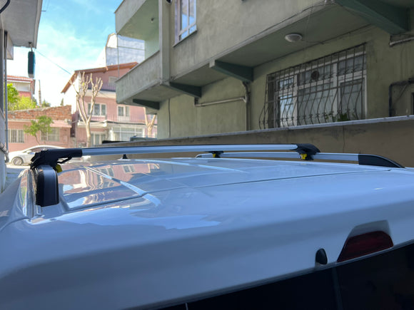 Ford Tourneo Courier (2023-2026) Roof Rack Cross Bars Raised Rail Silver