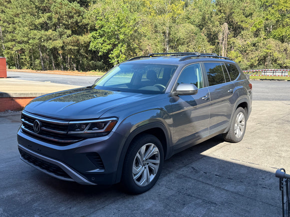 For Volkswagen Atlas (2017-2026) Roof Rack Cross Bar Raised Rail, Silver