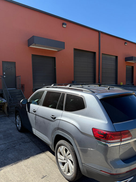 For Volkswagen Atlas (2017-2026) Roof Rack Cross Bar Raised Rail, Silver