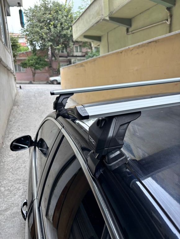 Für Volkswagen Jetta 2005–11 Dachträger, Querträger, Metallhalterung, normales Dach, Alu, Silber